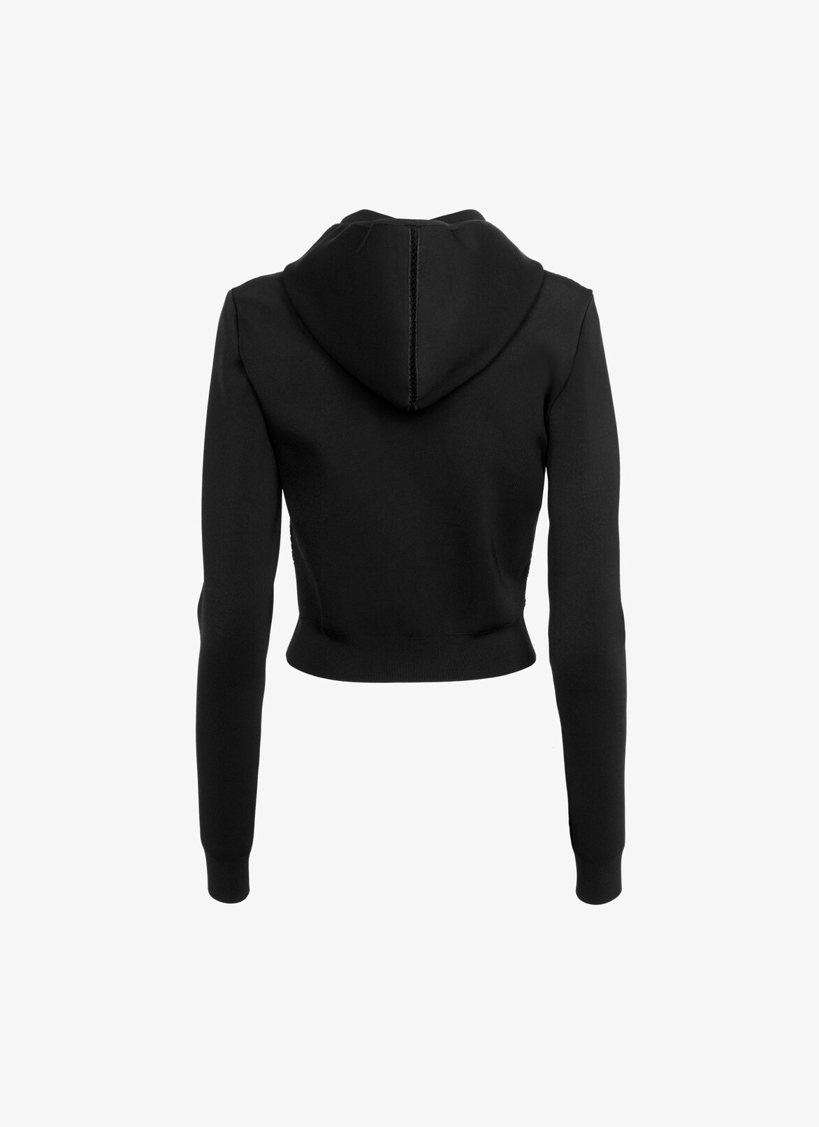 Technical knit zipped jacket
 ALAÏA BLACK TECHNICAL KNIT ZIPPED JACKET